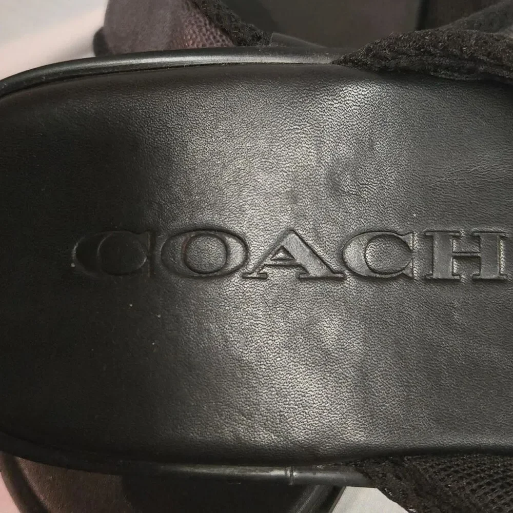 Coach Men's Black Flipflops